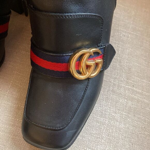 Gucci
Peyton Web-Strap Leather Ankle Boot, Black - Picture 3 of 14